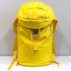 MCM YELLOW LUFT HOODIE NYLON BACKPACK